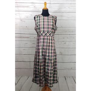 Burberry Aria Anchi Pleated Sleeveless Dress